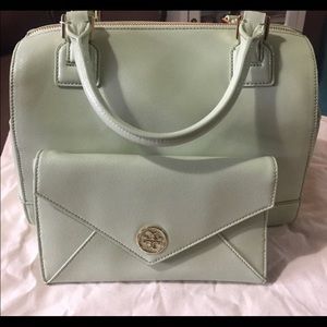 Tory Burch mint julep wallet